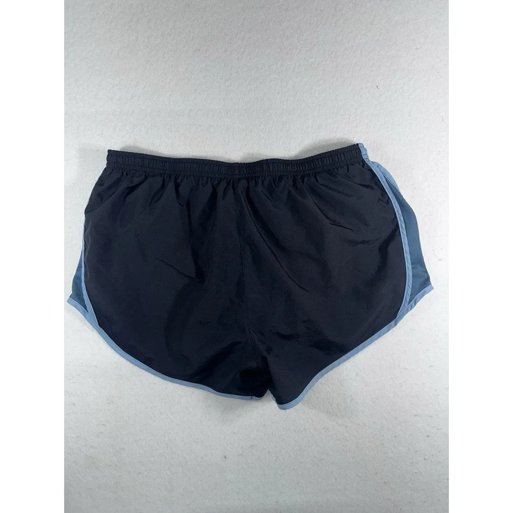 Nike Women's Dri-FIT Running Athletic Shorts Black Blue Size Large